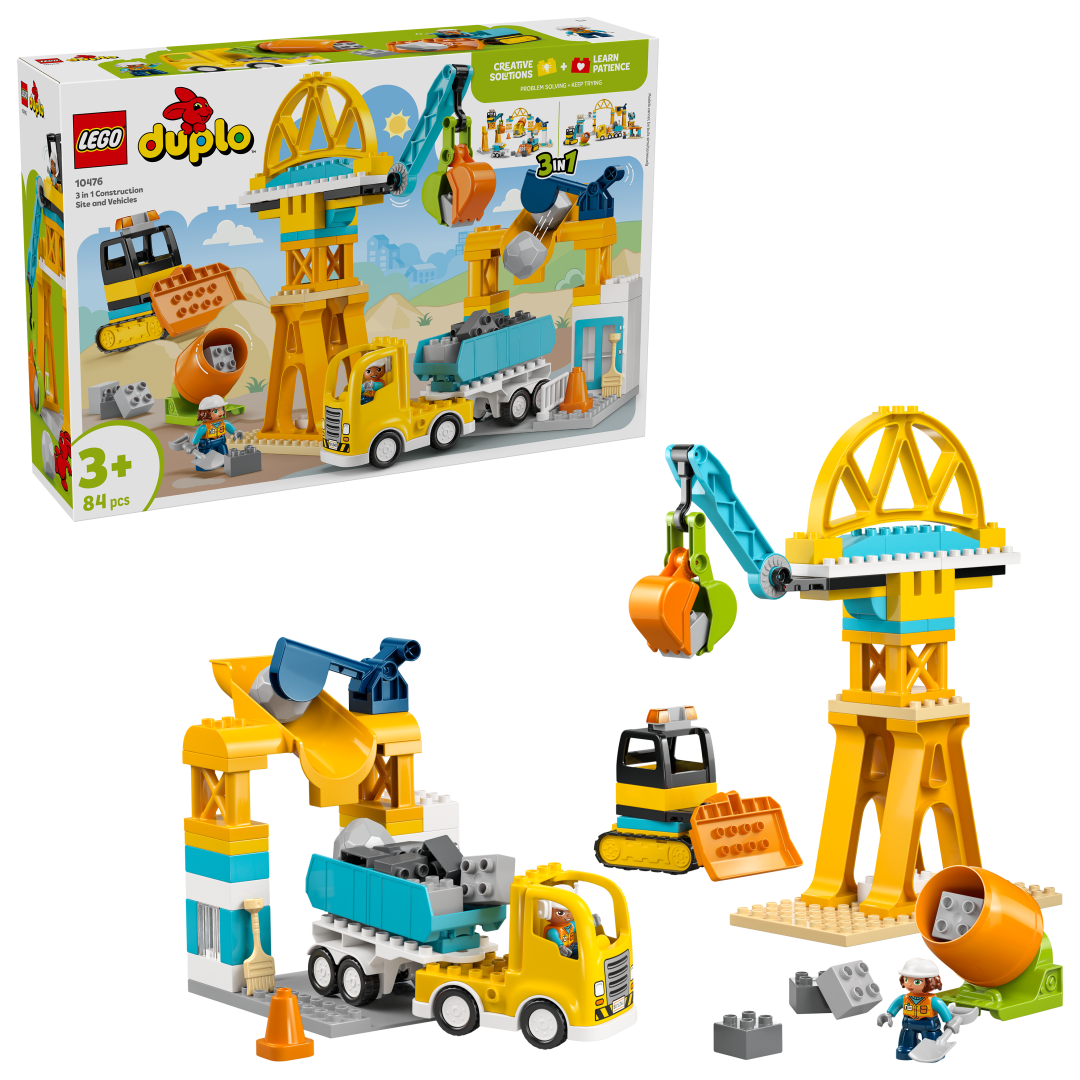 LEGO DUPLO 3-in-1 Construction Site and Vehicles | 10476