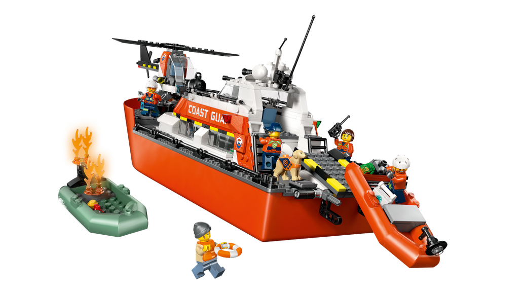LEGO City Coast Guard Rescue Boat & Helicopter | 60504