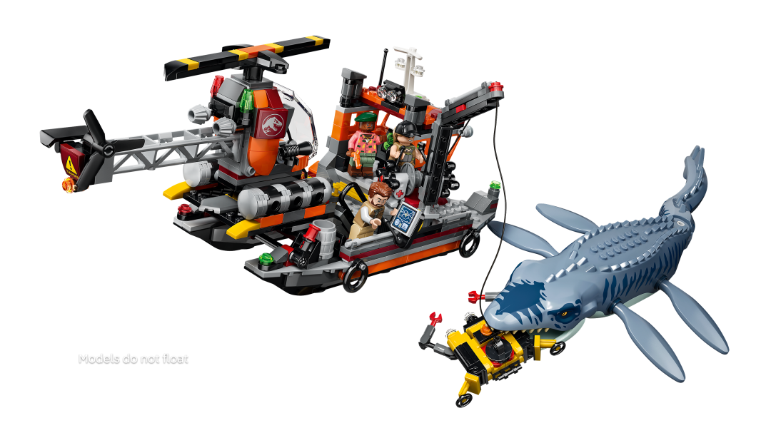 LEGO Jurassic World Mosasaurus Dinosaur Boat Attack | 77983