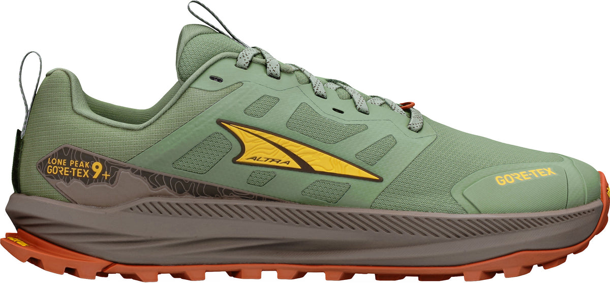 Altra Lone Peak 9+ GORE-TEX Men's Trail Running Shoes - Green | Trail Running