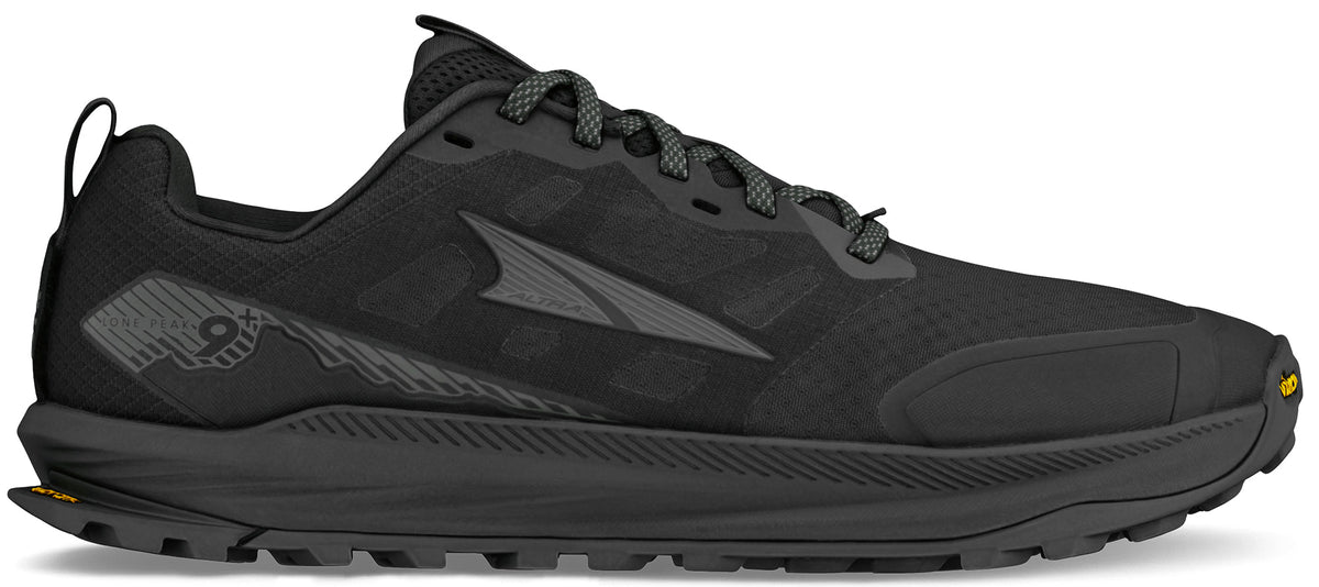 Altra Lone Peak 9+ WIDE FIT Men's Trail Running Shoes - Black | Trail Running