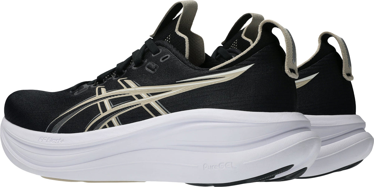 Asics Gel Nimbus 28 WIDE FIT Men's Running Shoes - Black | Running & Training