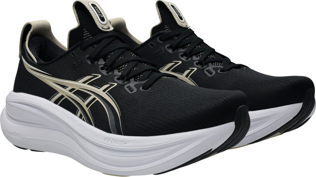 Asics Gel Nimbus 28 WIDE FIT Men's Running Shoes - Black | Running & Training