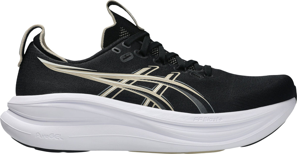 Asics Gel Nimbus 28 WIDE FIT Men's Running Shoes - Black | Running & Training