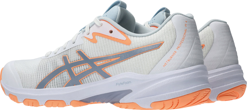 Asics Netburner Professional FF 4 Women's Netball Shoes - White | Performance Footwear