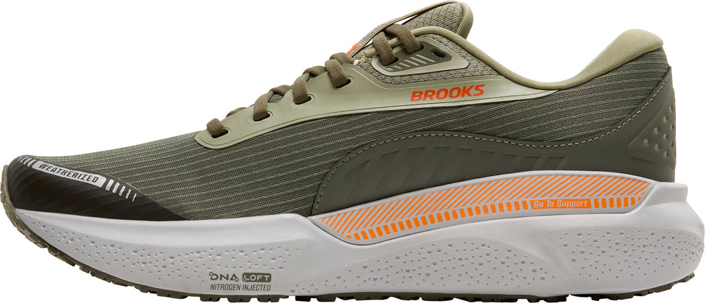 Brooks Adrenaline GTS 24 Weatherized Men's Running Shoes - Green | Running & Training