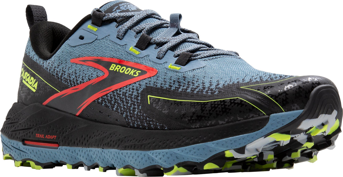 Brooks Cascadia 18 WIDE FIT Men's Trail Running Shoes - Blue | Trail Running