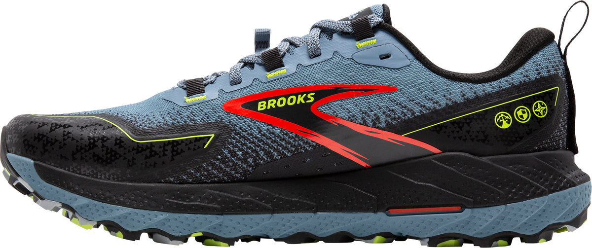 Brooks Cascadia 18 WIDE FIT Men's Trail Running Shoes - Blue | Trail Running