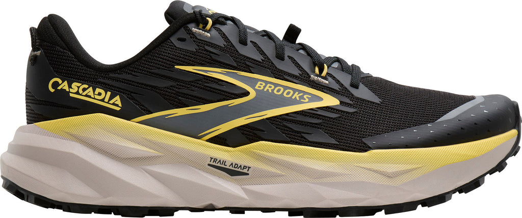 Brooks Cascadia 19 Men's Trail Running Shoes - Black | Trail Running