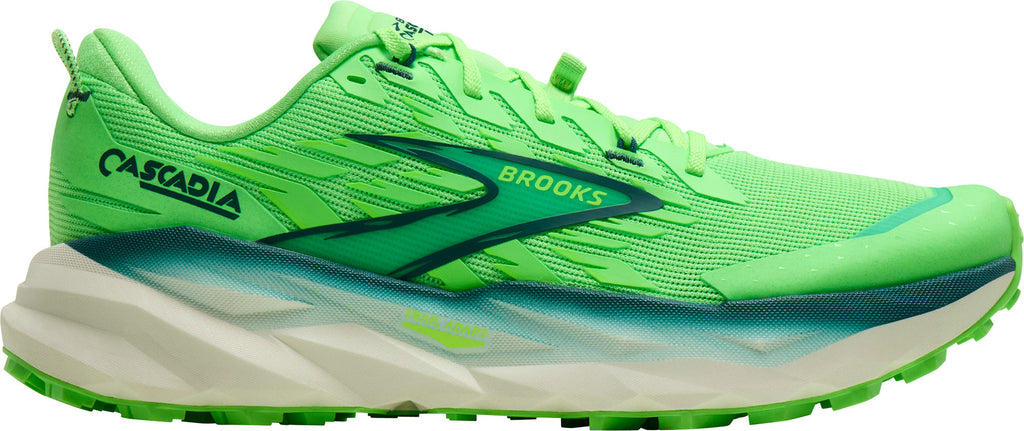 Brooks Cascadia 19 Men's Trail Running Shoes - Green | Trail Running
