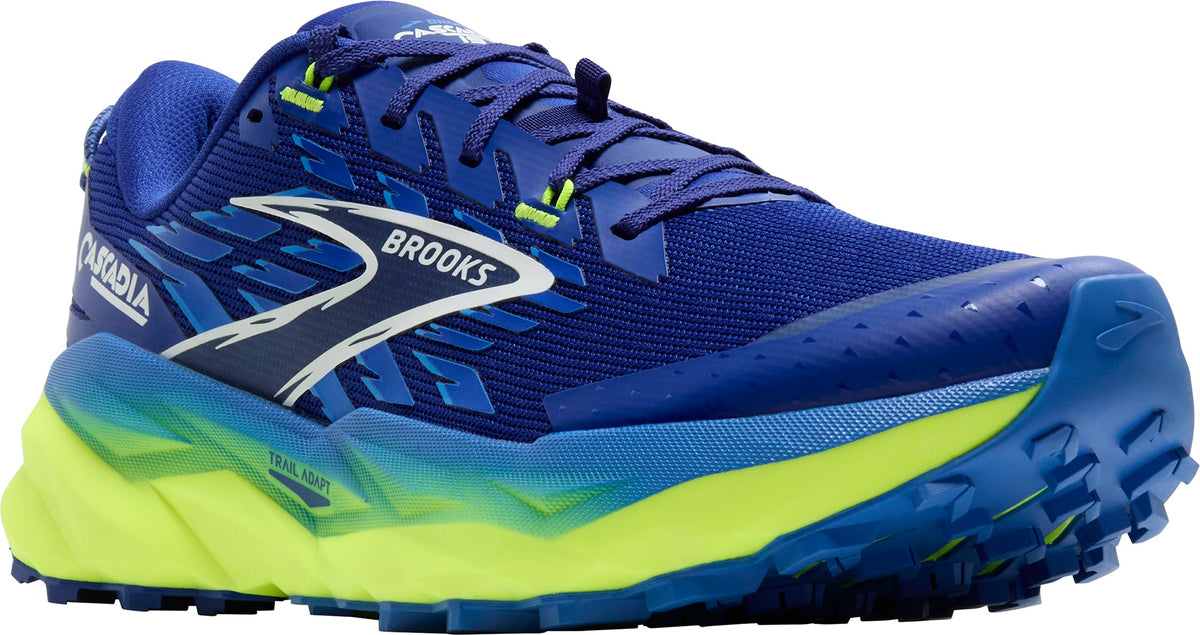 Brooks Cascadia 19 WIDE FIT Men's Trail Running Shoes - Blue | Trail Running