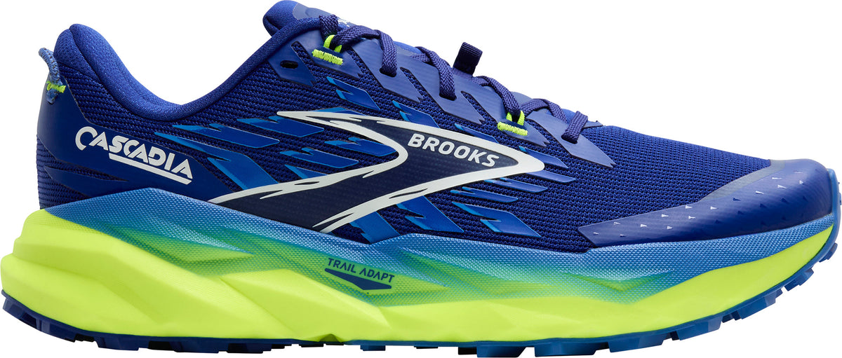 Brooks Cascadia 19 WIDE FIT Men's Trail Running Shoes - Blue | Trail Running