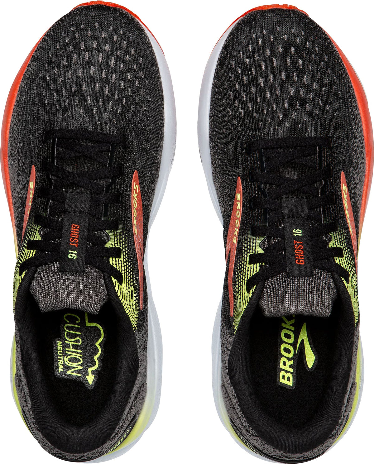 Brooks Ghost 16 WIDE FIT (2E) Men's Running Shoes - Black | Running & Training