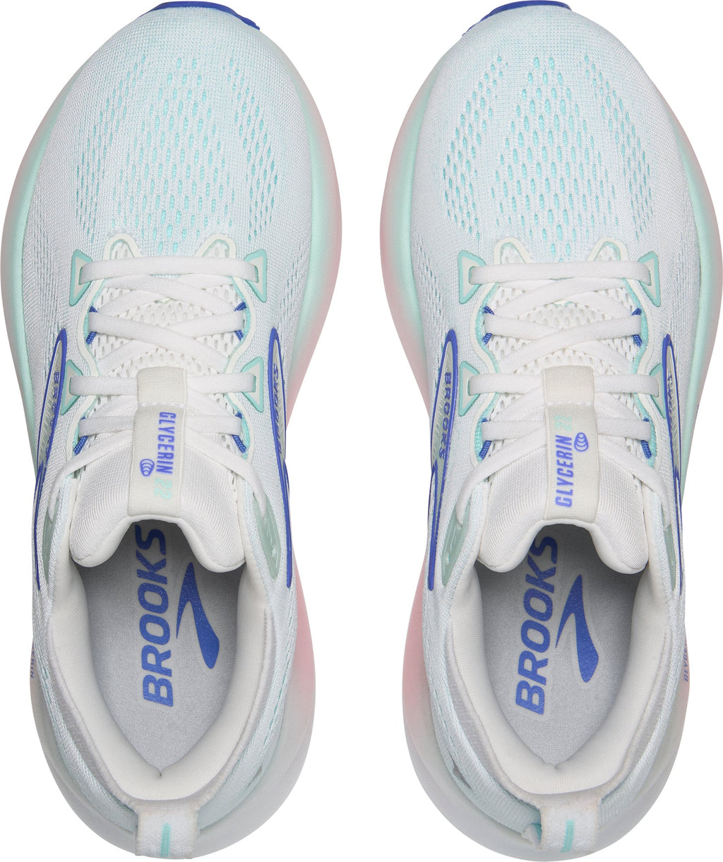Brooks Glycerin 22 WIDE FIT Women's Running Shoes - White | Running & Training