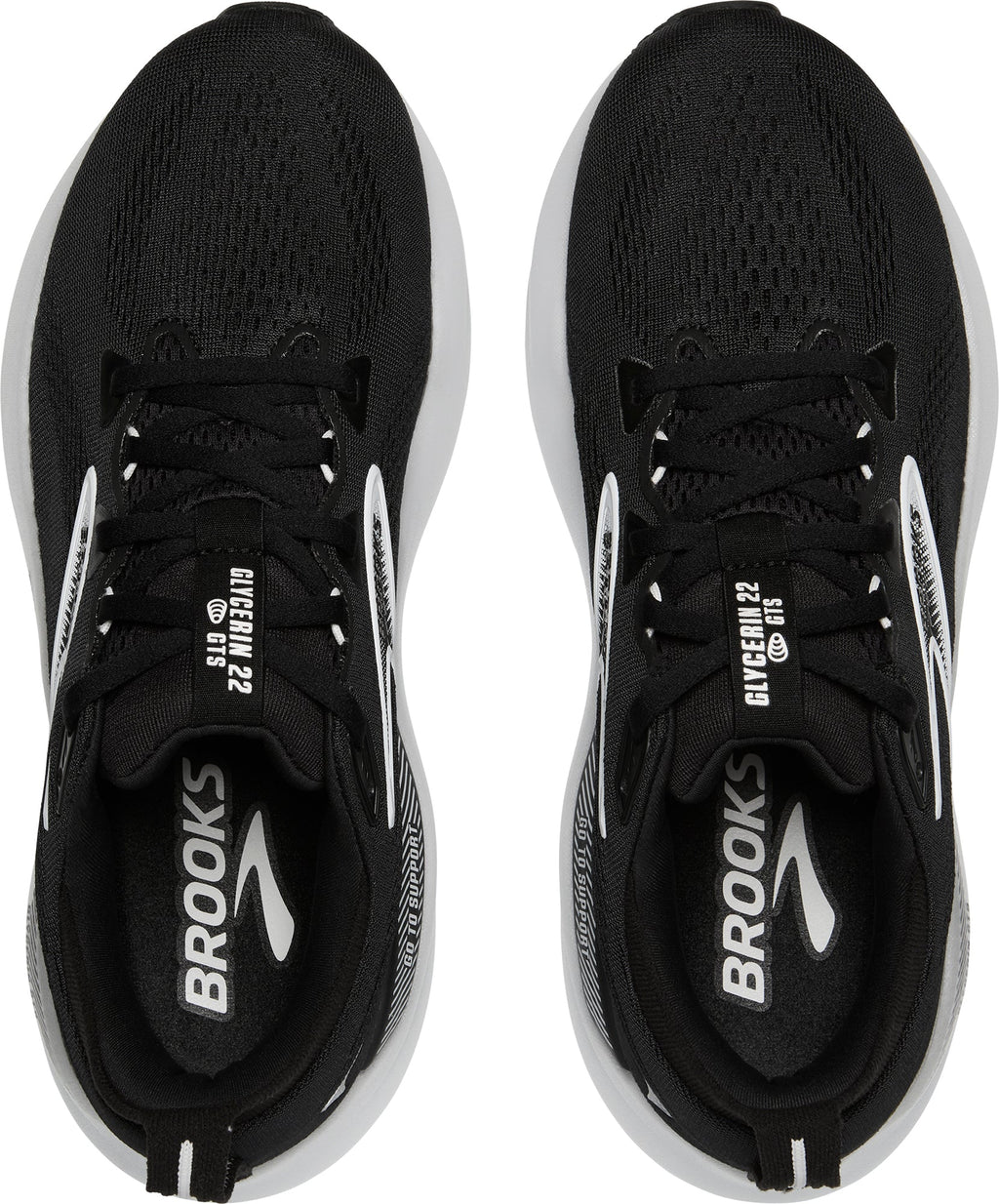 Brooks Glycerin GTS 22 WIDE FIT Women's Running Shoes - Black | Running & Training