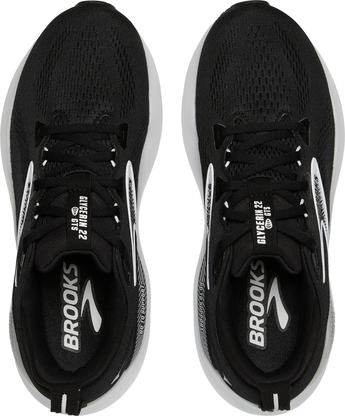 Brooks Glycerin GTS 22 WIDE FIT Women's Running Shoes - Black | Running & Training