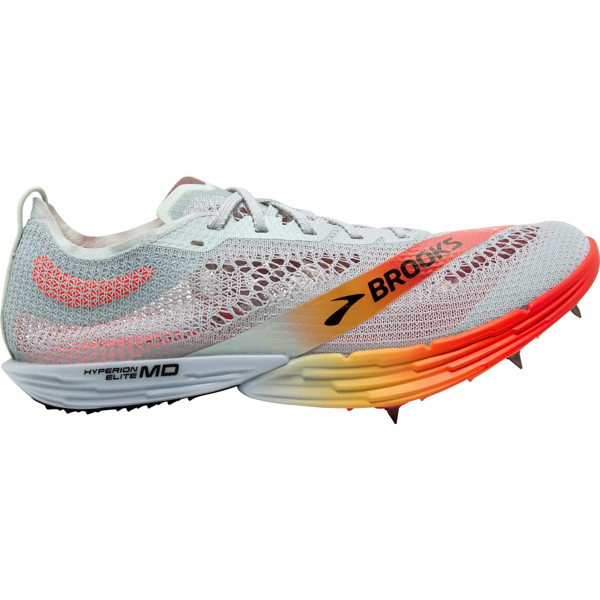 Brooks Hyperion Elite MD Running Spikes - Grey | Running & Training