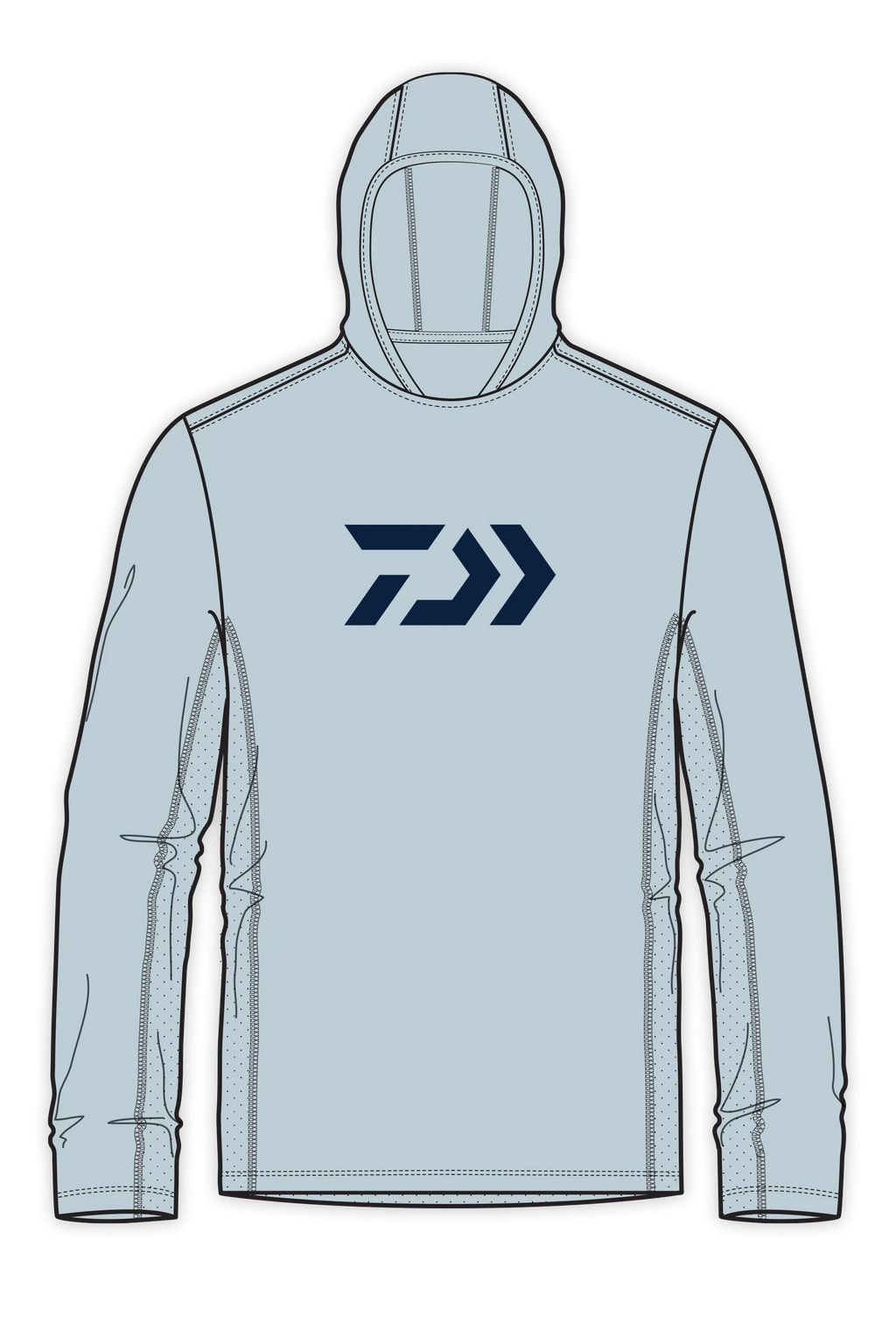 D-Vec Grey With Logo Ls Hd Sunshirt Official Team Apparel Sports Fan Gear