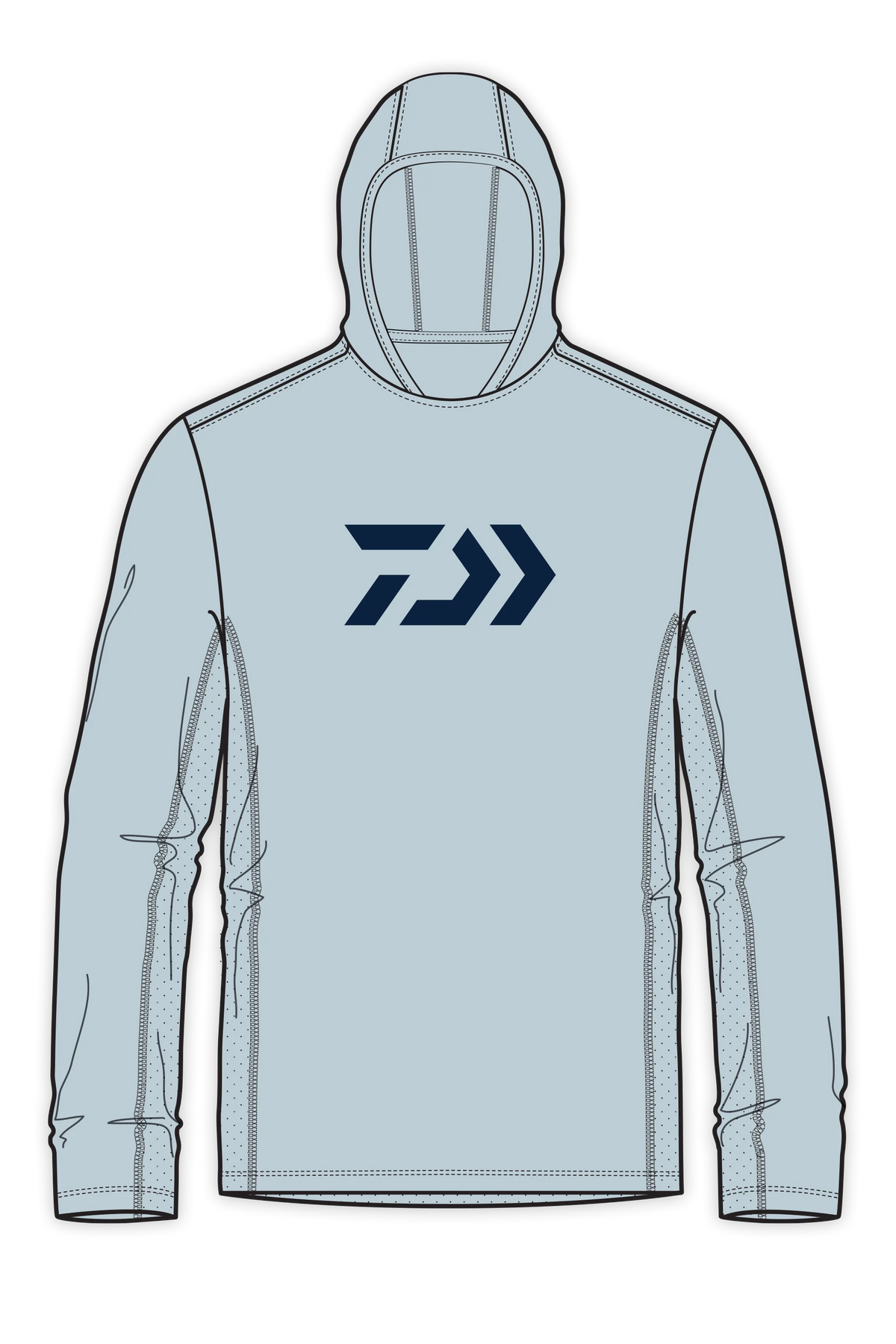 D-Vec Grey With Logo Ls Hd Sunshirt Official Team Apparel Sports Fan Gear