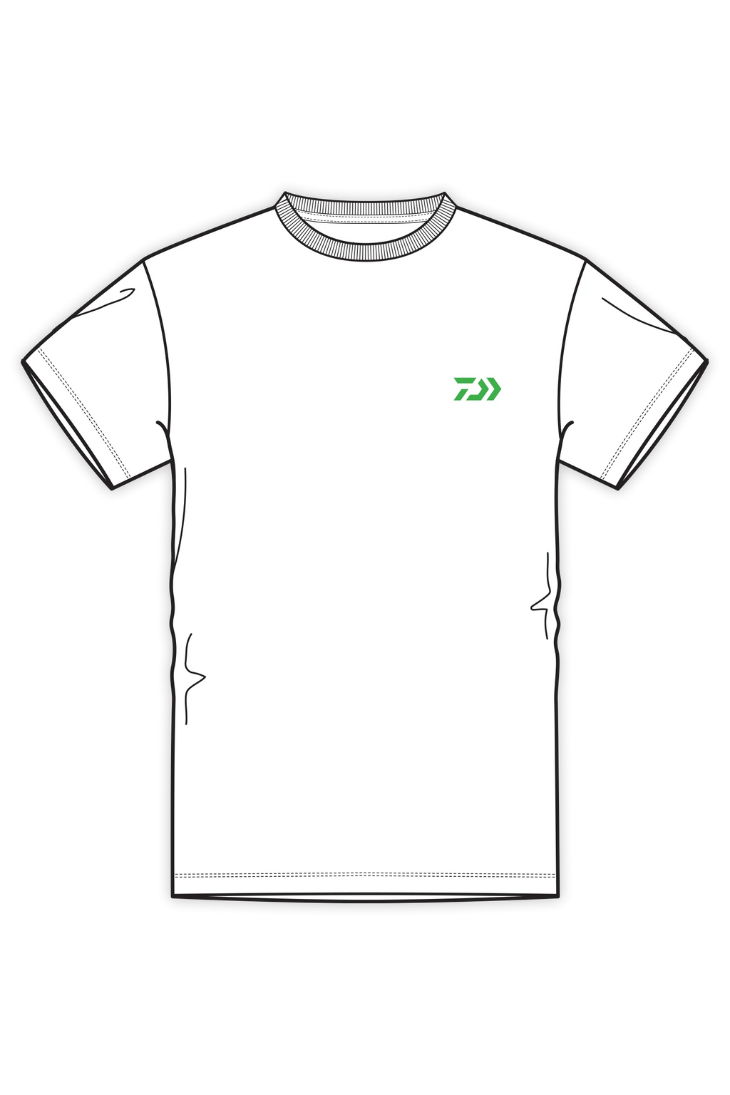 D-Vec Mahi Pattern White Logo T-Shirt Official Team Apparel Sports Fan Gear