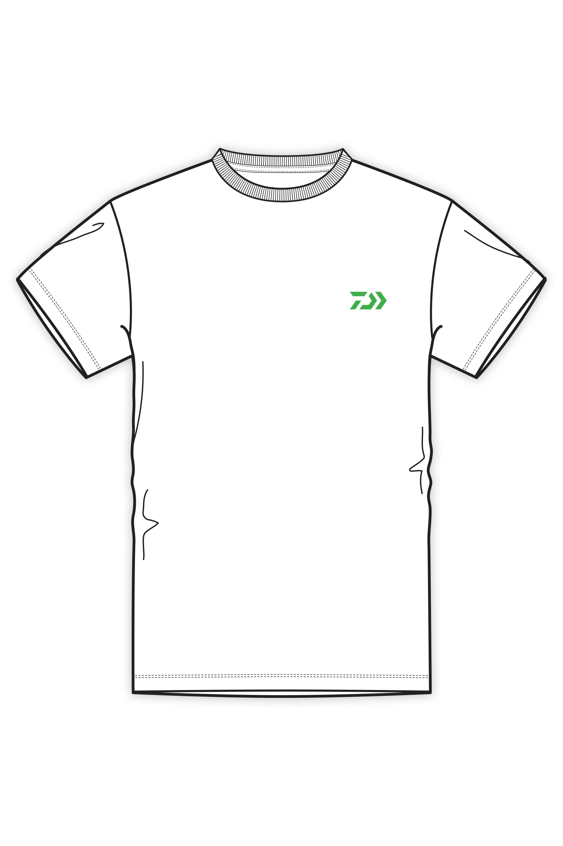 D-Vec Mahi Pattern White Logo T-Shirt Official Team Apparel Sports Fan Gear