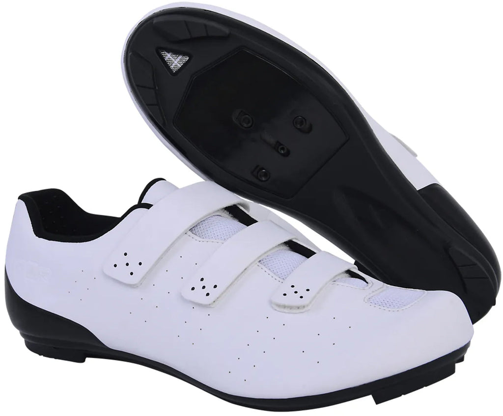 FLR F-37 Men's Road Cycling Shoes - White | Cycling Performance