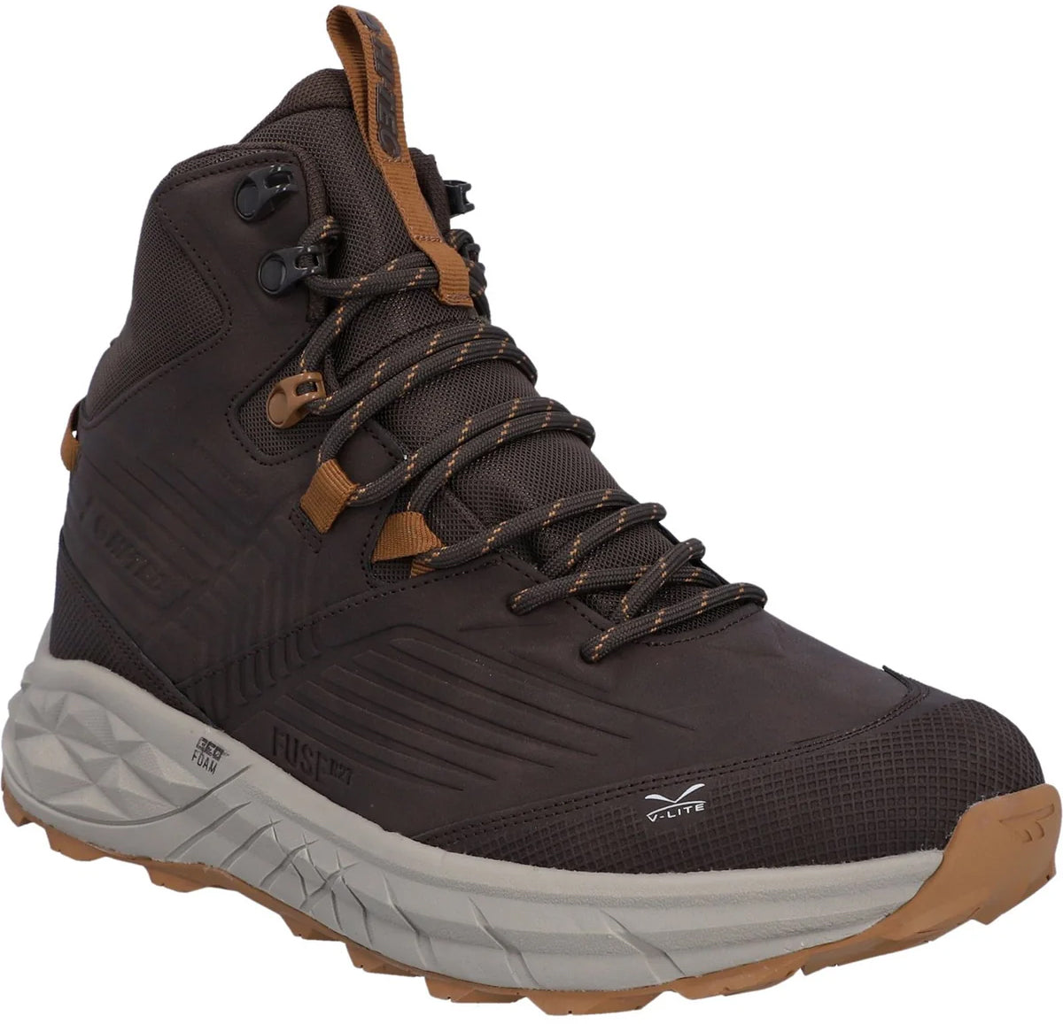 Hi-Tec Fuse Trek Mid Waterproof Men's Walking Boots - Brown | Outdoor Performance