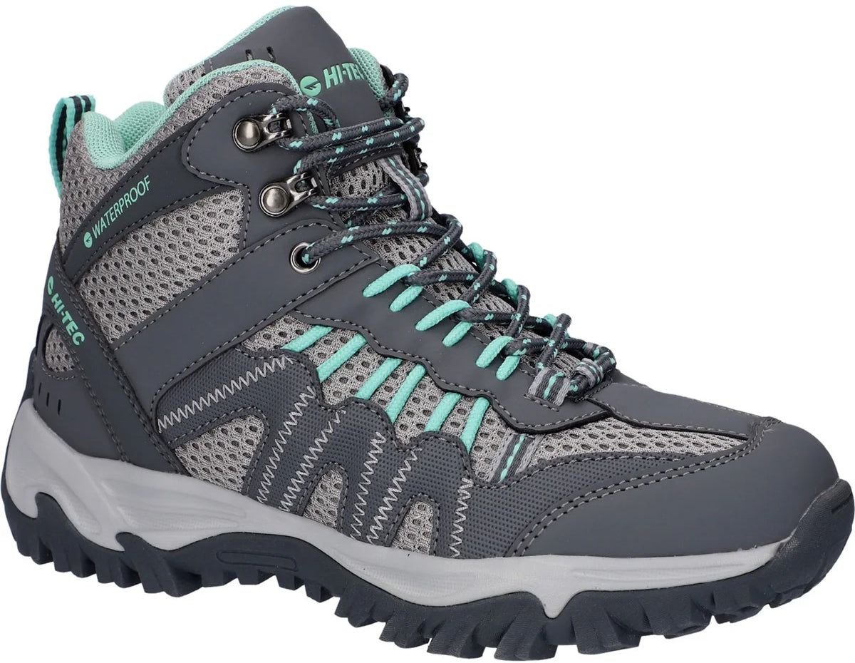 Hi-Tec Jaguar Mid Waterproof Women's Walking Boots - Grey | Outdoor Performance