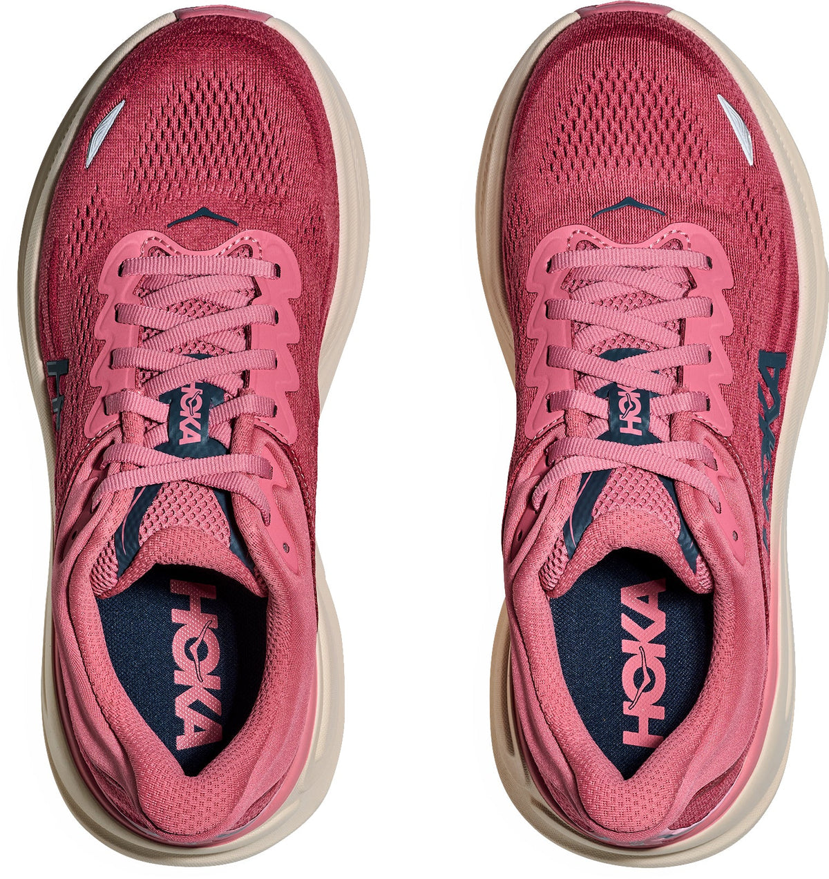 Hoka Bondi 9 WIDE FIT Women's Running Shoes - Pink | Running & Training