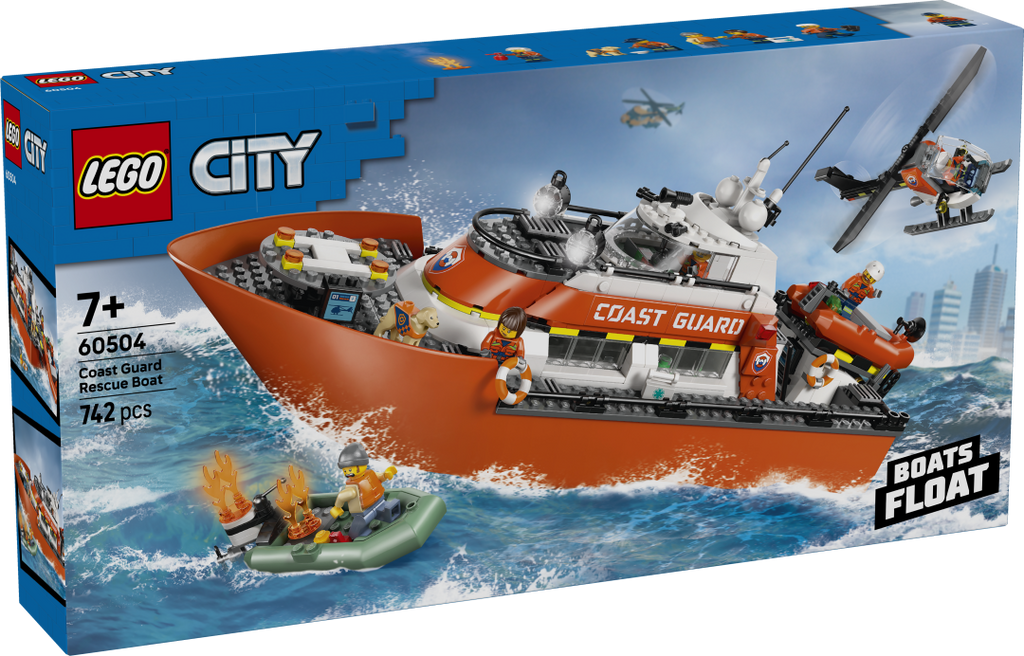 LEGO City Coast Guard Rescue Boat & Helicopter | 60504