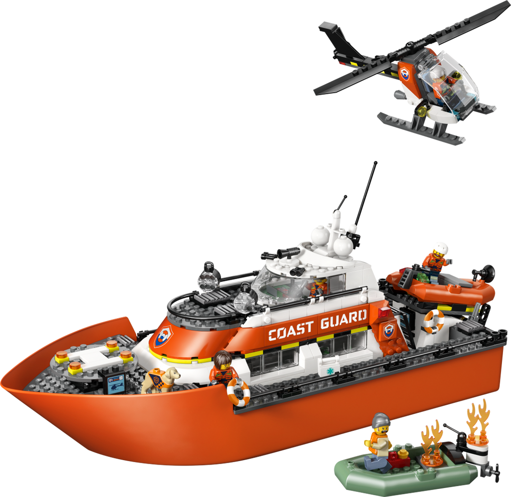 LEGO City Coast Guard Rescue Boat & Helicopter | 60504