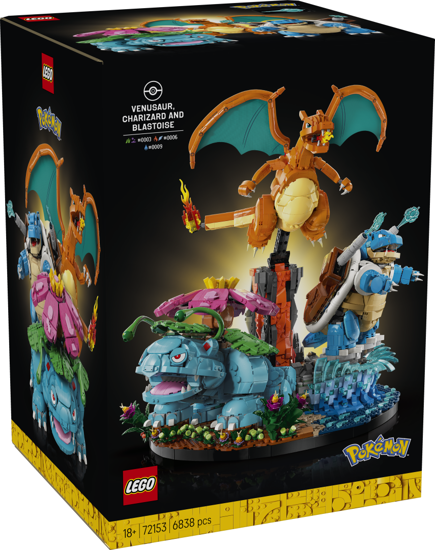 LEGO Pokémon Venusaur, Charizard and Blastoise | 72153