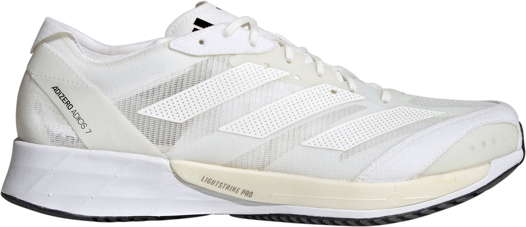 adidas Adizero Adios 7 Men's Running Shoes - White | Running & Training