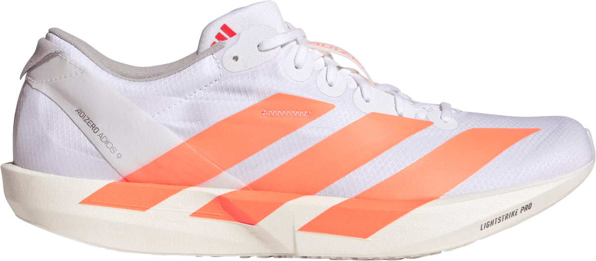 adidas Adizero Adios 9 Men's Running Shoes - White | Running & Training