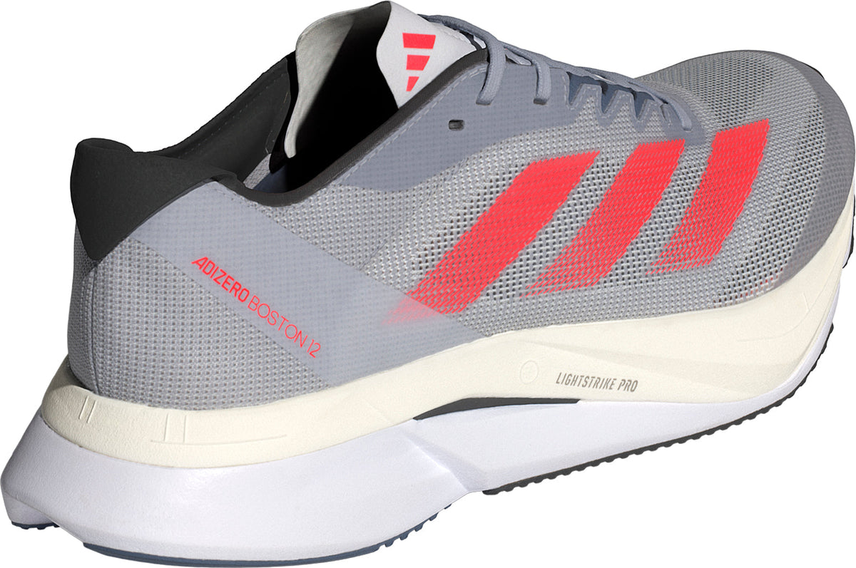 adidas Adizero Boston 12 Men's Running Shoes - Grey | Running & Training
