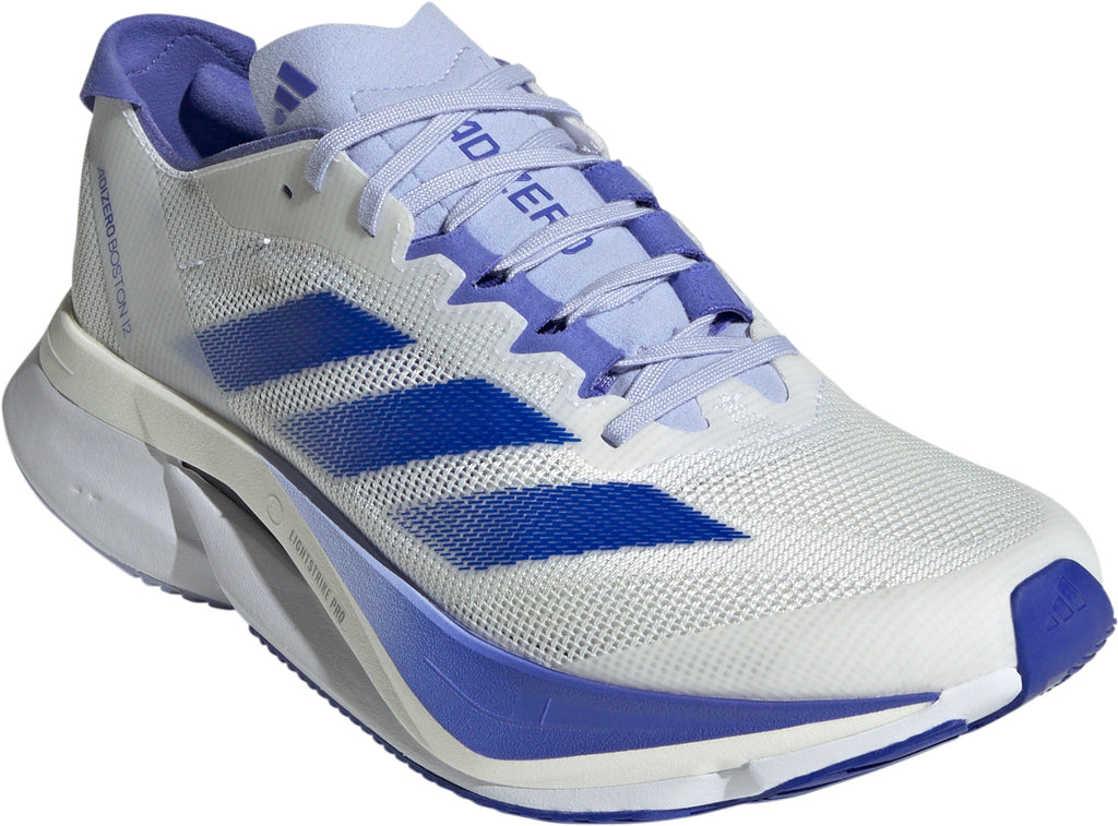 adidas Adizero Boston 12 Women's Running Shoes - White | Running & Training