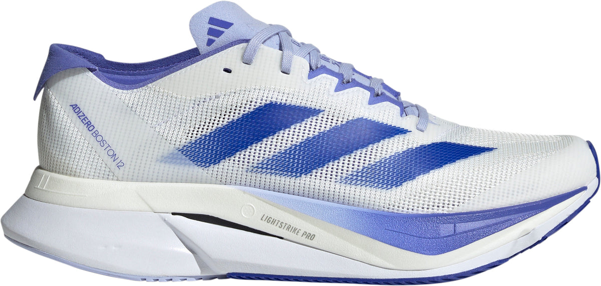 adidas Adizero Boston 12 Women's Running Shoes - White | Running & Training
