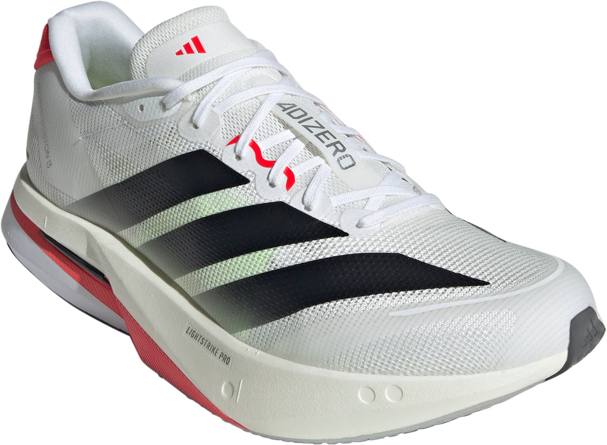 adidas Adizero Boston 13 Men's Running Shoes - White | Running & Training