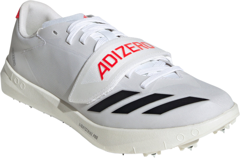 adidas Adizero Triple Jump & Pole Vault Field Event Spikes - White | Training & Fitness