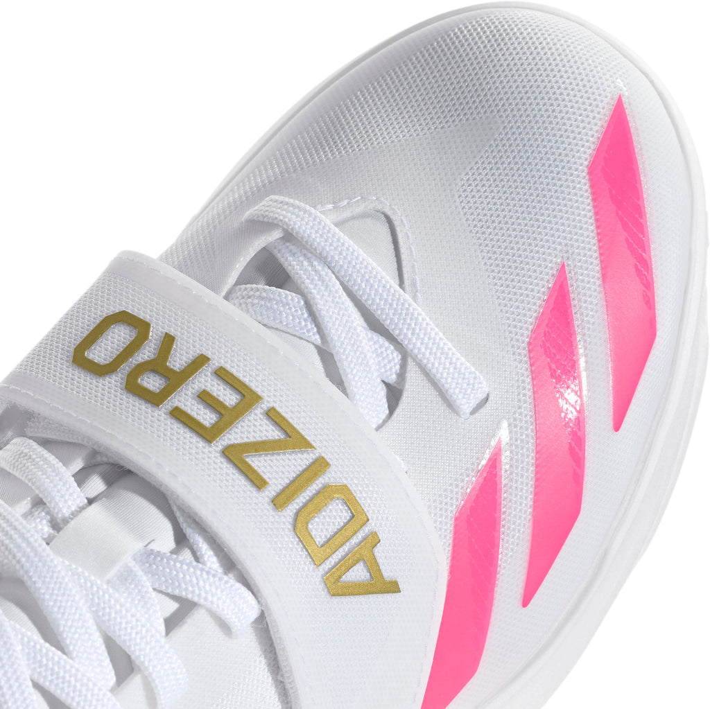 adidas Adizero Triple Jump & Pole Vault Field Event Spikes - White | Training & Fitness