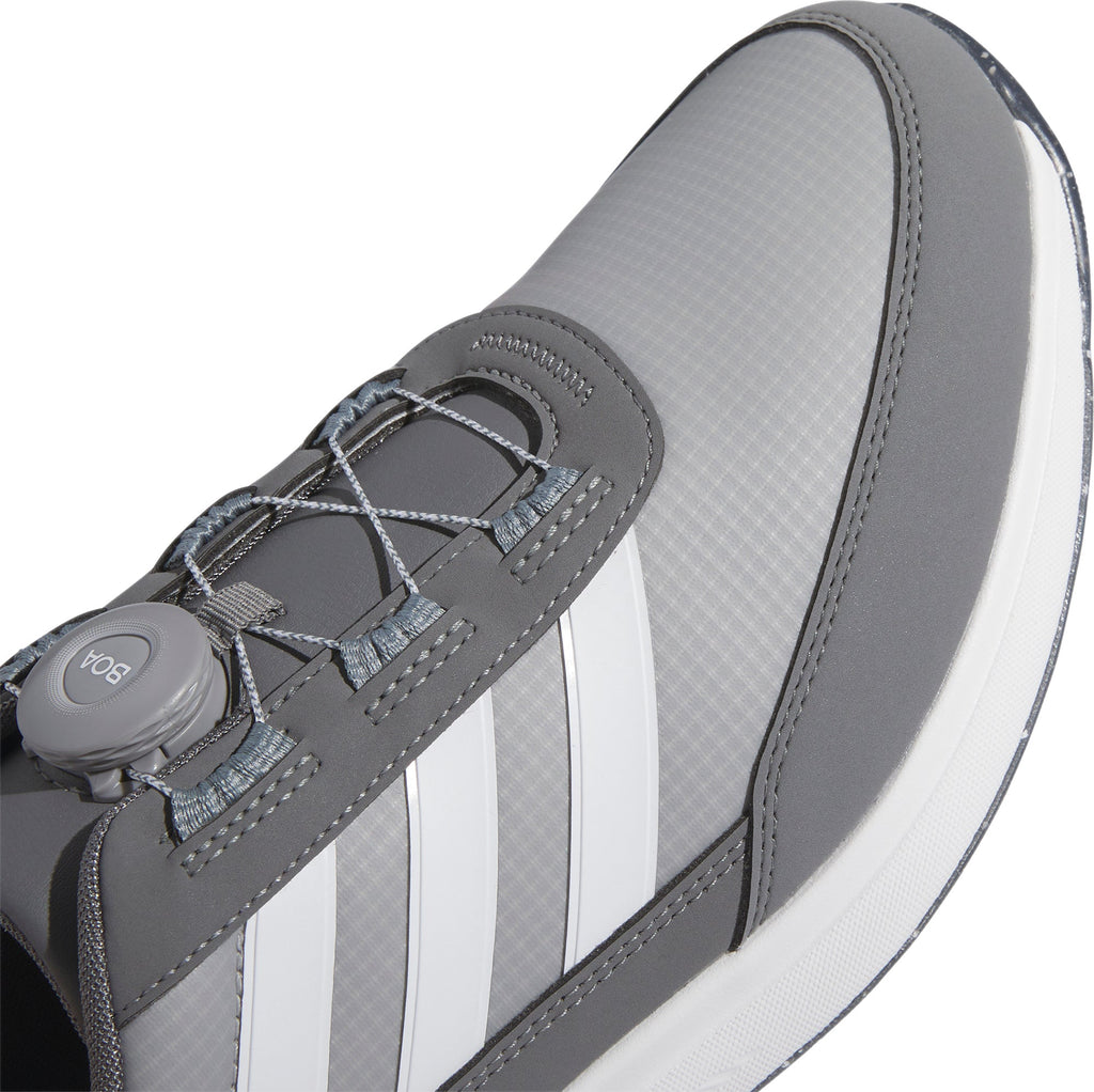 adidas S2G BOA 24 WIDE FIT Spikeless Men's Golf Shoes - Grey | Golf Performance
