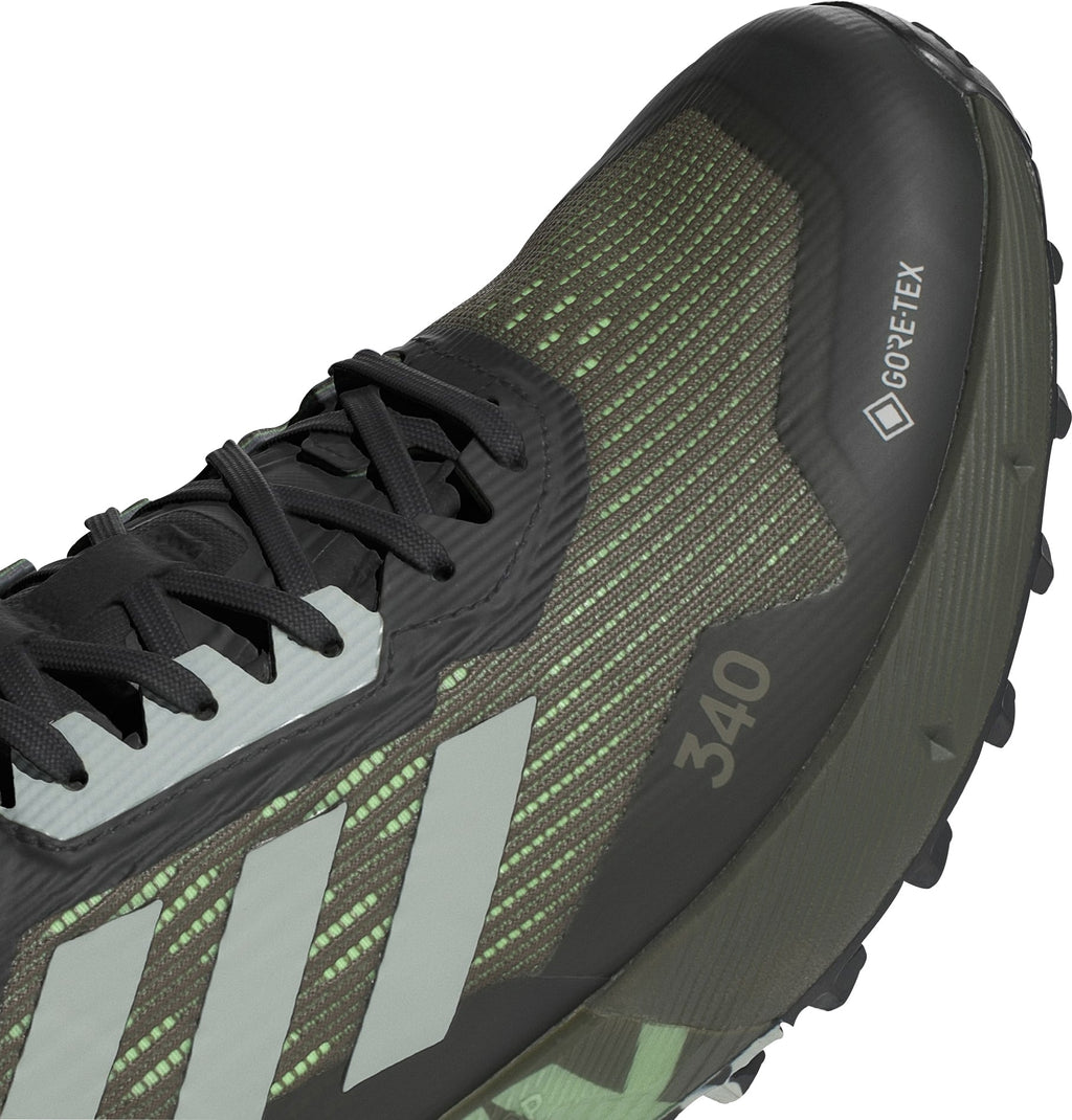 adidas Terrex Agravic Flow 2 GORE-TEX Men's Trail Running Shoes - Green | Trail Running