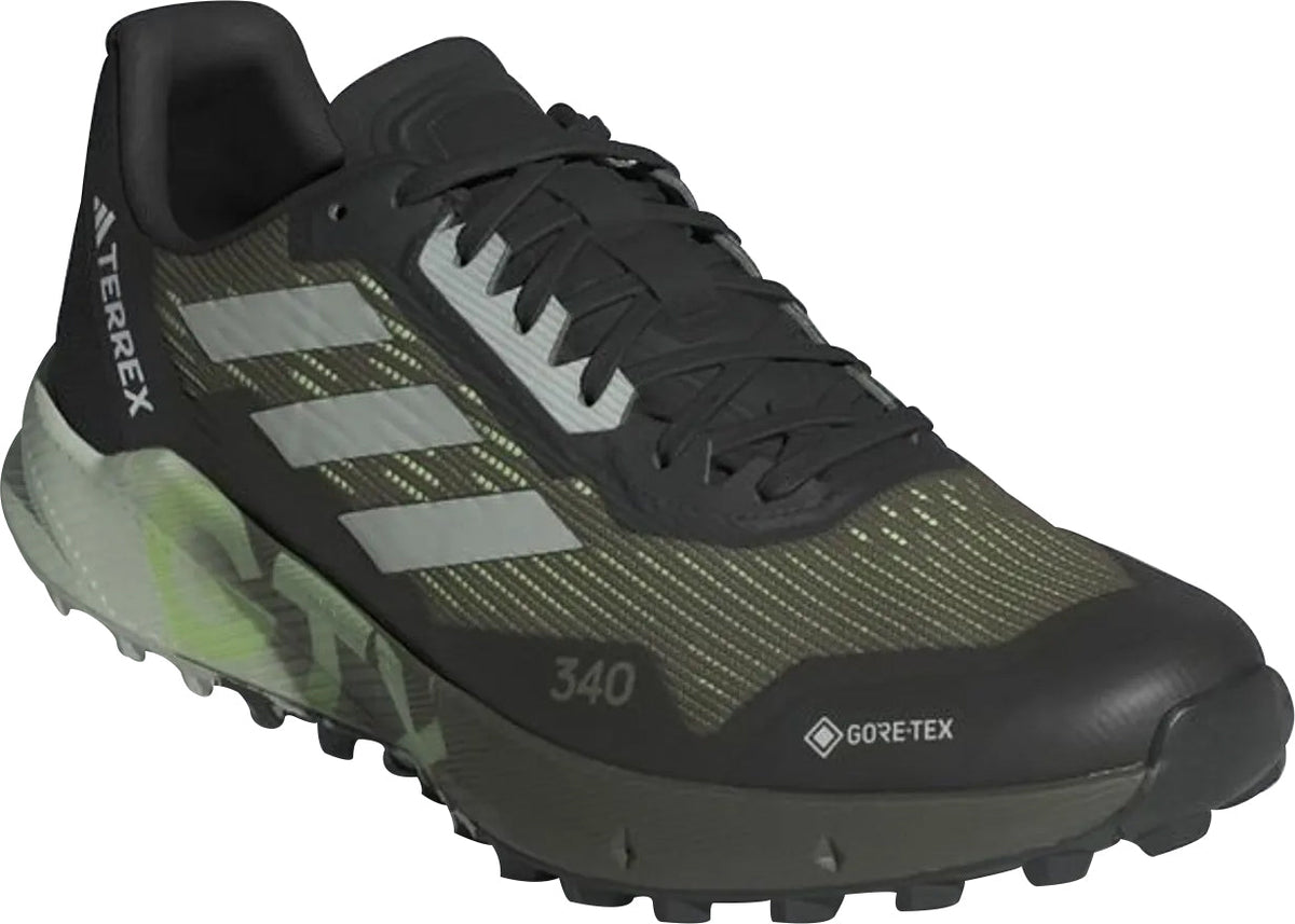 adidas Terrex Agravic Flow 2 GORE-TEX Men's Trail Running Shoes - Green | Trail Running