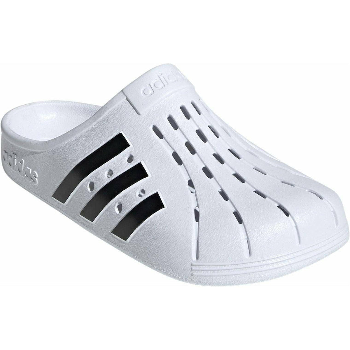 adidas Adilette Clog Sliders - White | Everyday Comfort