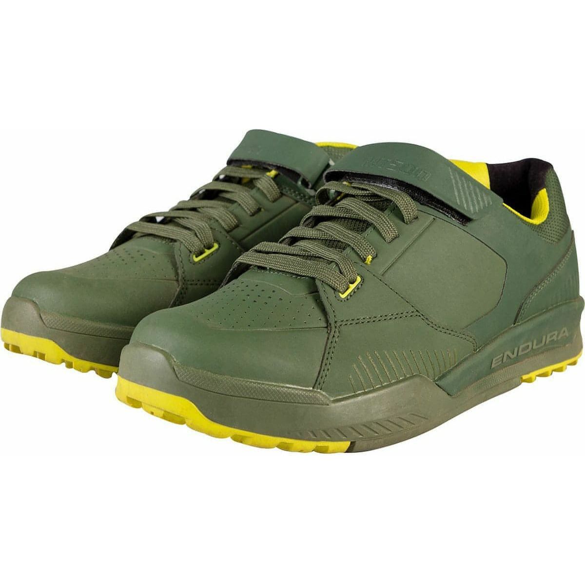 Endura MT500 Burner Clipless Men's MTB Cycling Shoes - Green | Cycling Performance
