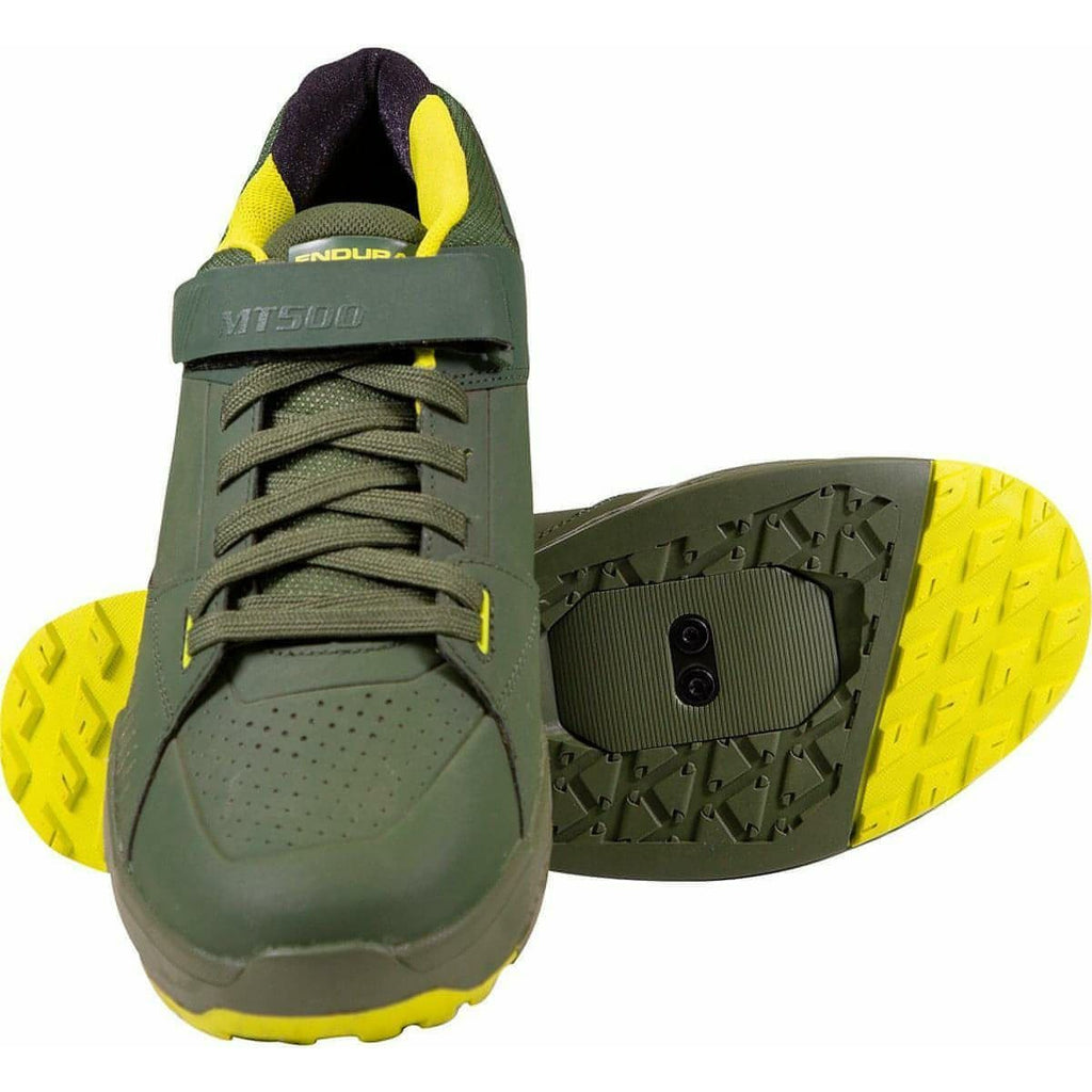Endura MT500 Burner Clipless Men's MTB Cycling Shoes - Green | Cycling Performance