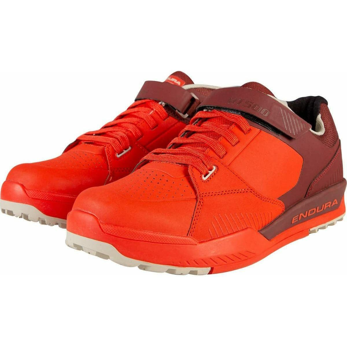 Endura MT500 Burner Clipless Men's MTB Cycling Shoes - Red | Cycling Performance