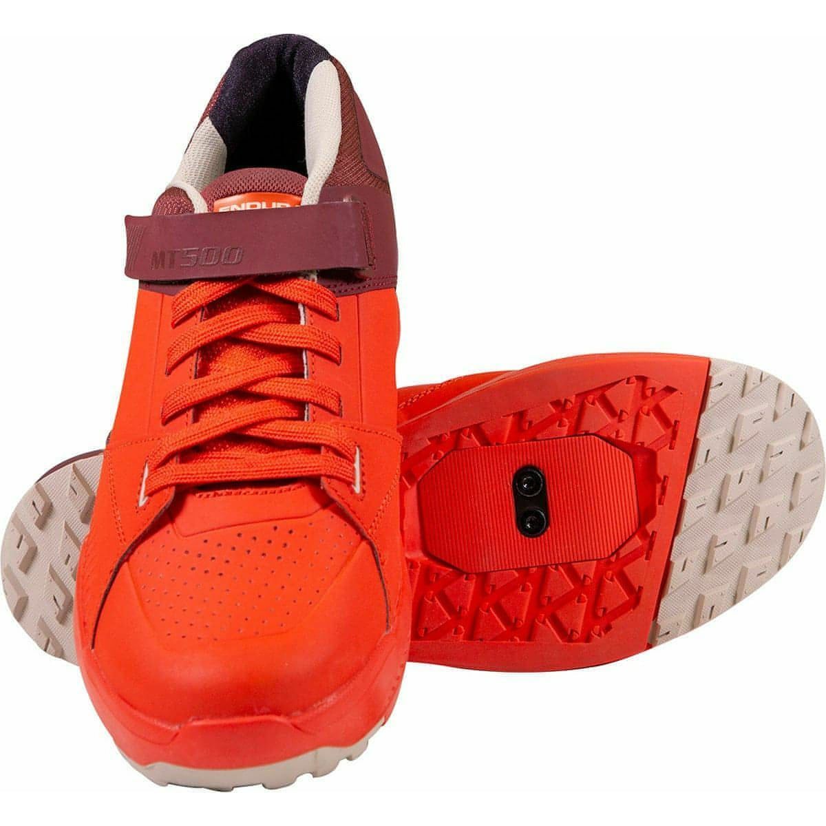 Endura MT500 Burner Clipless Men's MTB Cycling Shoes - Red | Cycling Performance