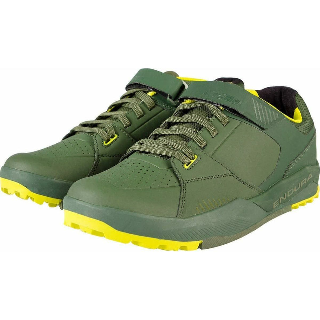 Endura MT500 Burner Flat Men's MTB Cycling Shoes - Green | Cycling Performance