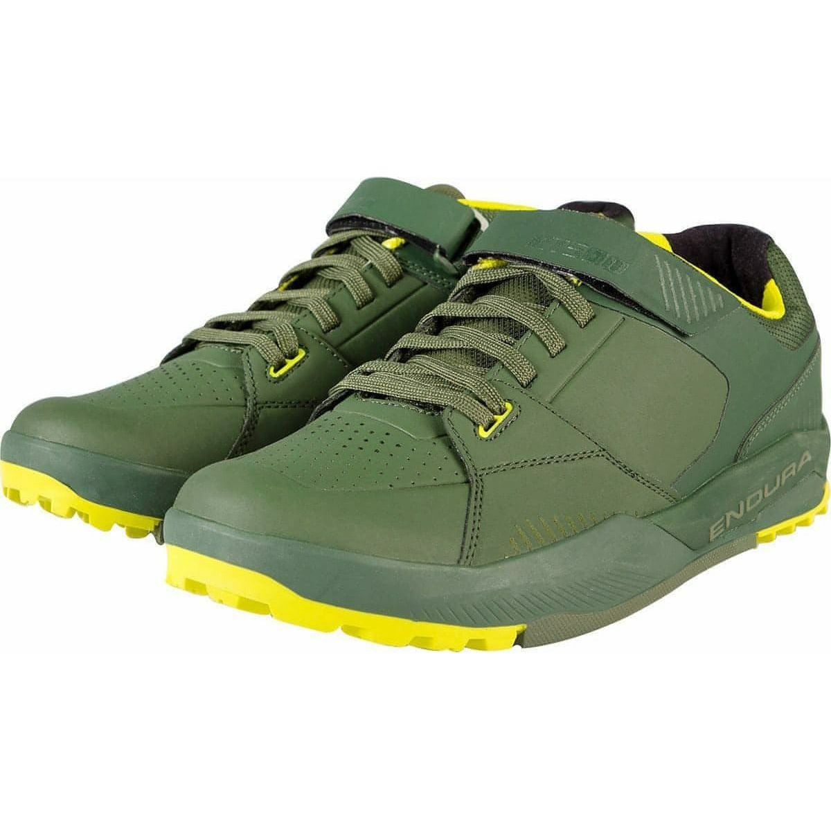 Endura MT500 Burner Flat Men's MTB Cycling Shoes - Green | Cycling Performance